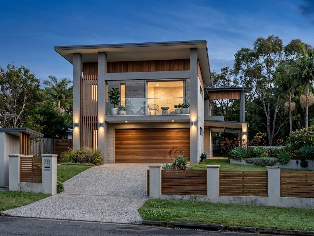 Modern Australian House Design Model M5013-A by Australian House Design Group, showcasing contemporary architectural features.