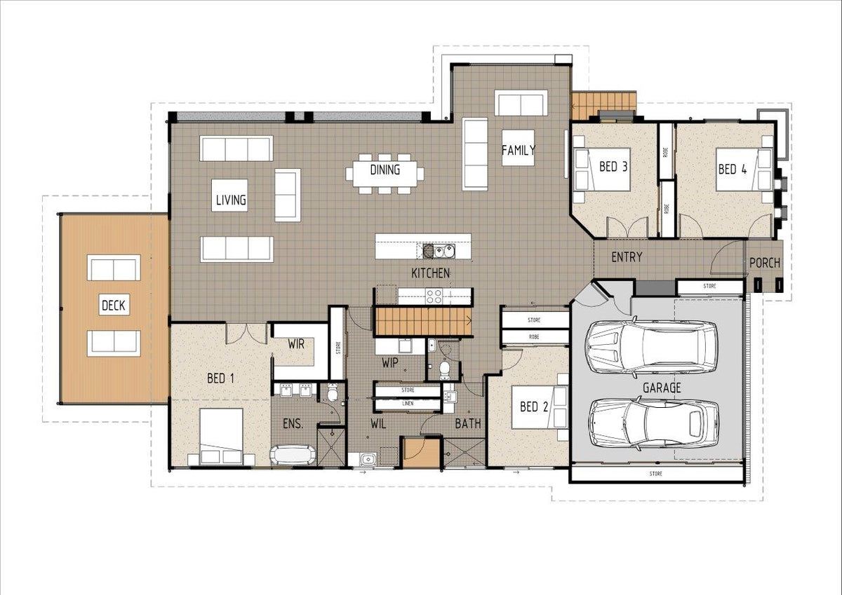 Modern Australian House Design M6001 by Australian House Design Group, showcasing contemporary architectural features.