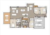 Modern Australian House Design M6001 by Australian House Design Group, showcasing contemporary architectural features.
