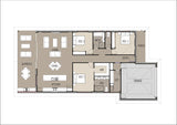 Traditional Australian House Design by Australian House Design Group with colorful ground floor exterior view.