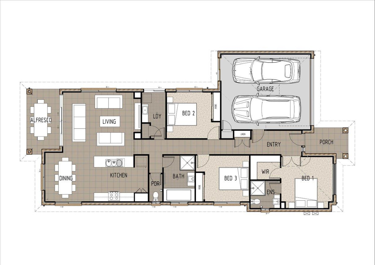 Traditional Australian House Design T3009 by Australian House Design Group, showing exterior architectural details and facade.