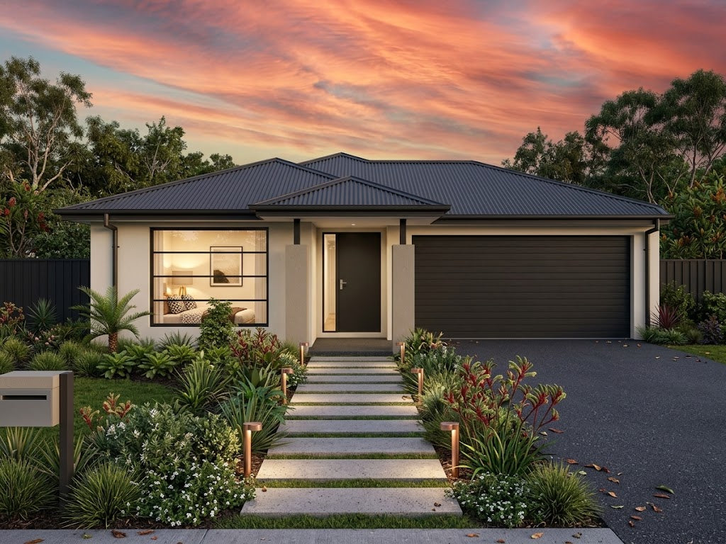 Traditional Australian House Design T3009 model showcasing detailed architectural features and modern design elements.