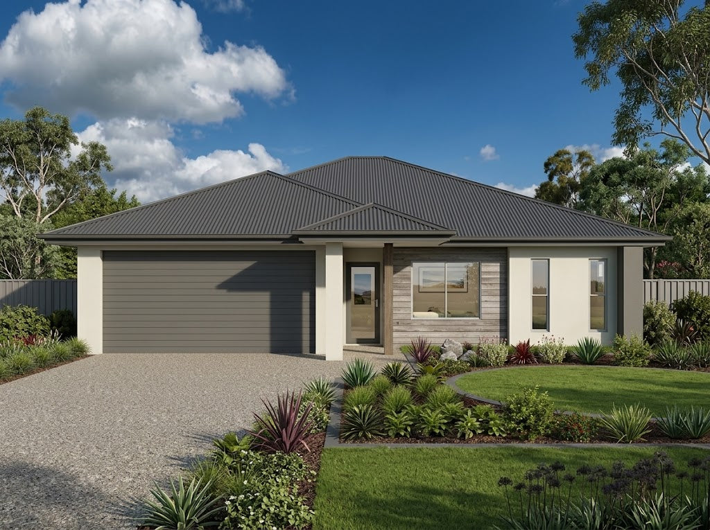 Traditional Australian House Design T4003-A by Australian House Design Group, featuring detailed exterior architecture and roofing.