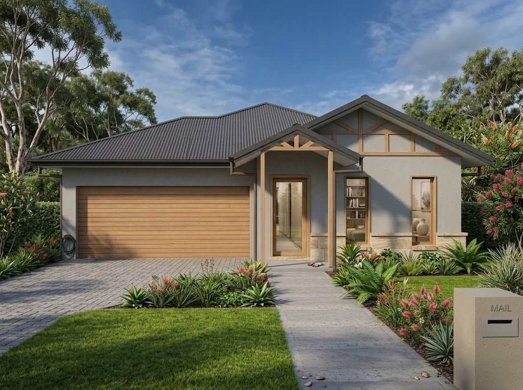 Traditional Australian House Design T4021 by Australian House Design Group, showcasing exterior architectural features and design details.