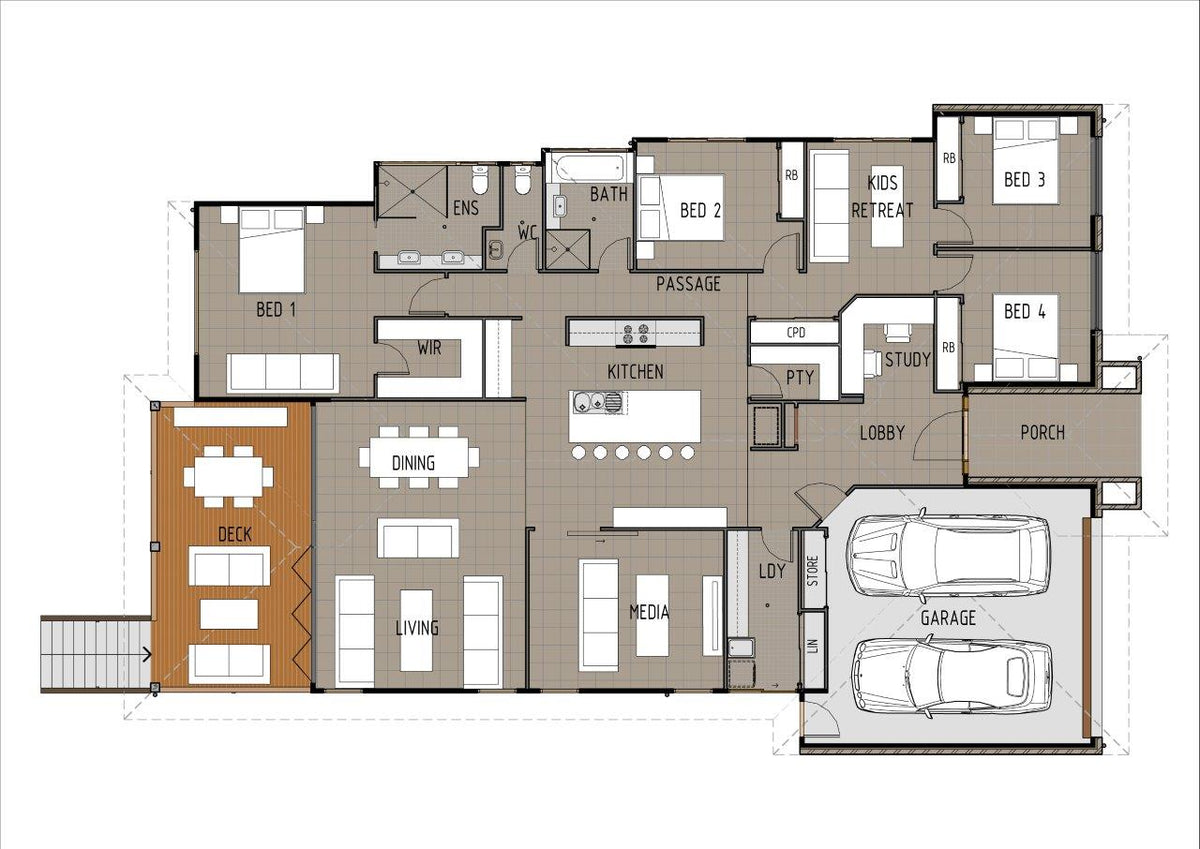 Traditional Australian House Design T4024 by Australian House Design Group, showcasing architectural details and exterior view.