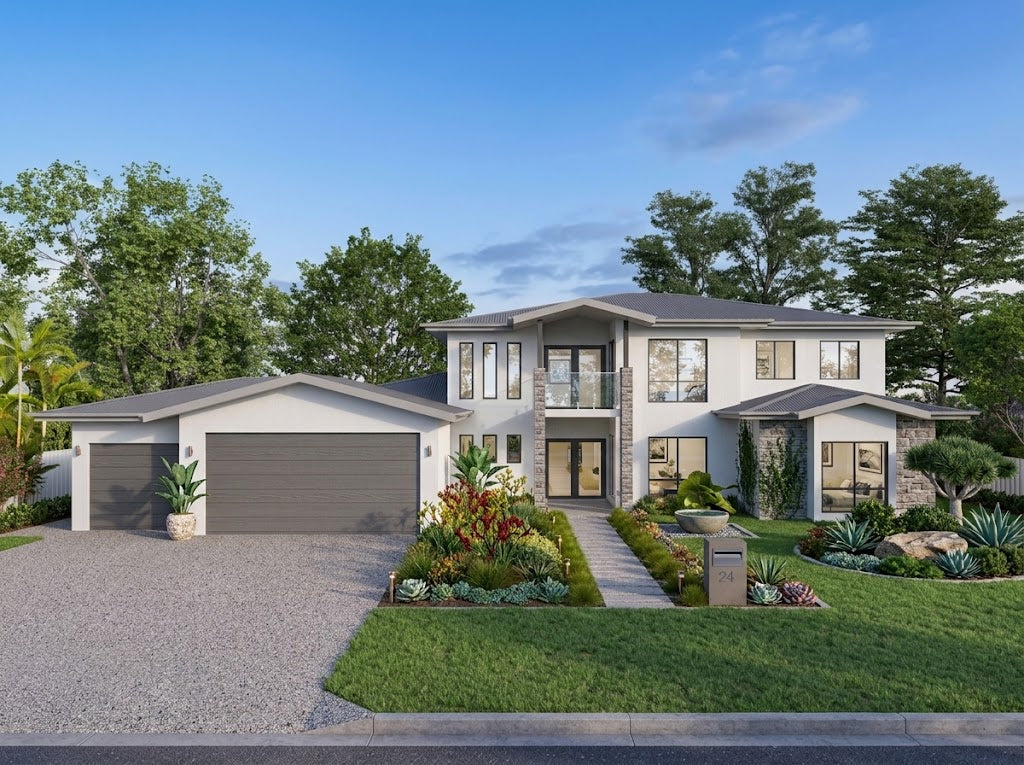 Traditional Australian House Design T5014-A by Australian House Design Group, showcasing architectural details and exterior view.