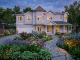 Australian House Design Group H4001 Hamptons style exterior rendering showing a classic Hamptons home with coastal-inspired architecture.