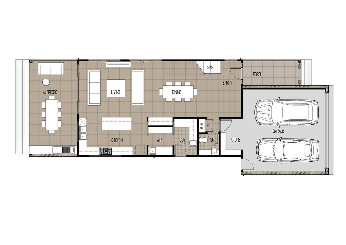 Australian House Design Group Hamptons style exterior facade with elegant architectural details, shown in H4009GF image.