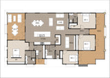 Australian House Design Group H4018 Hamptons floor plan layout showing detailed architectural drawings and room arrangements.