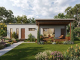 Australian House Design Group GF1003-B granny flat exterior view showing modern design and neutral color palette.