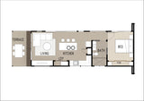 Australian House Design Group GF1004-B granny flat exterior with modern design and large windows.