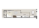 Australian House Design Group GF1006 granny flat floor plan showing layout and design details.