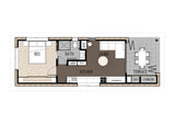 Australian House Design Group GF1009 Granny Flat exterior with modern design, featuring large windows and a spacious layout.