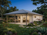 Australian House Design Group GF2010 granny flat rendered exterior with modern design and neutral color palette.