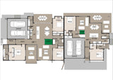 Australian House Design Group D3002 duplex plan showcasing a modern front exterior with sleek architectural features.