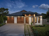 Australian House Design Group D4001 duplex exterior showcasing modern architecture and landscaped front yard.