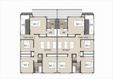 D4005 duplex house design showcasing modern architecture and spacious layout by Australian House Design Group in a detailed exterior view.