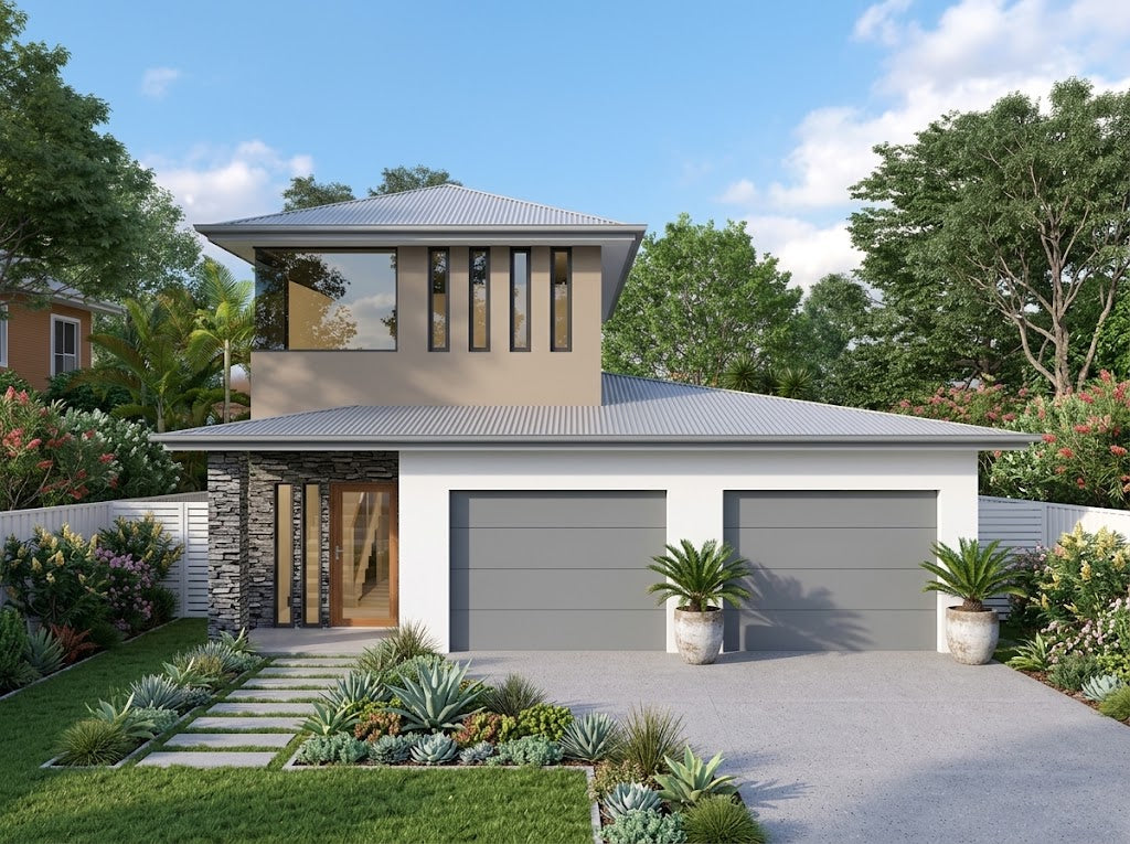 Interior view of the Australian House Design Group DO3 dual occupancy home, showcasing modern living spaces and contemporary design.