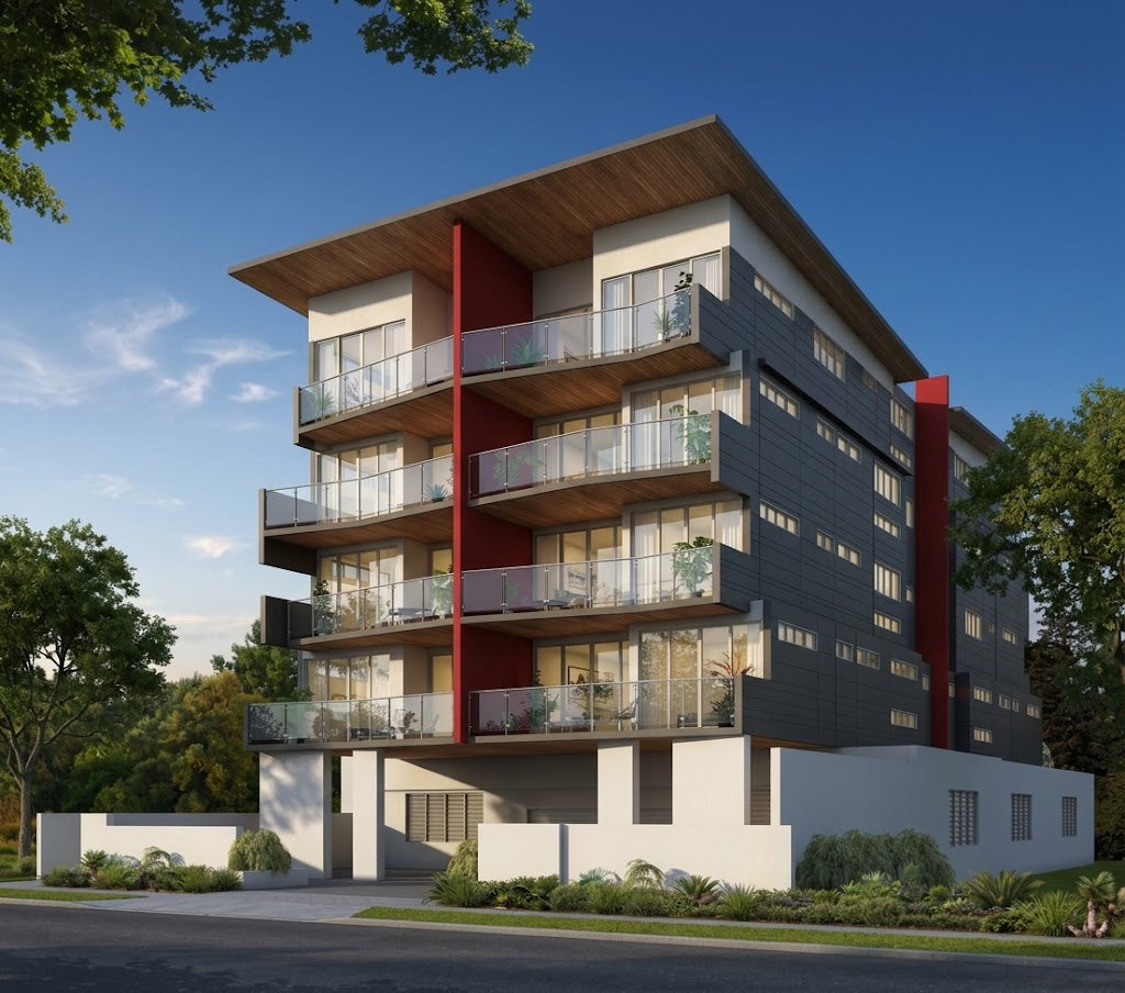 Australian House Design Group UD1601 unit development model showing architectural layout and exterior features.