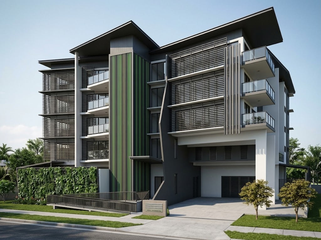 Australian House Design Group UD2301 unit development model showing modern architectural layout and exterior design.