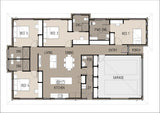 Modern rooming accommodation unit by Australian House Design Group, showing interior layout and bedroom setup.