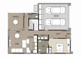 Australian House Design Group RA4004 rooming accommodation interior with modern furnishings and spacious layout