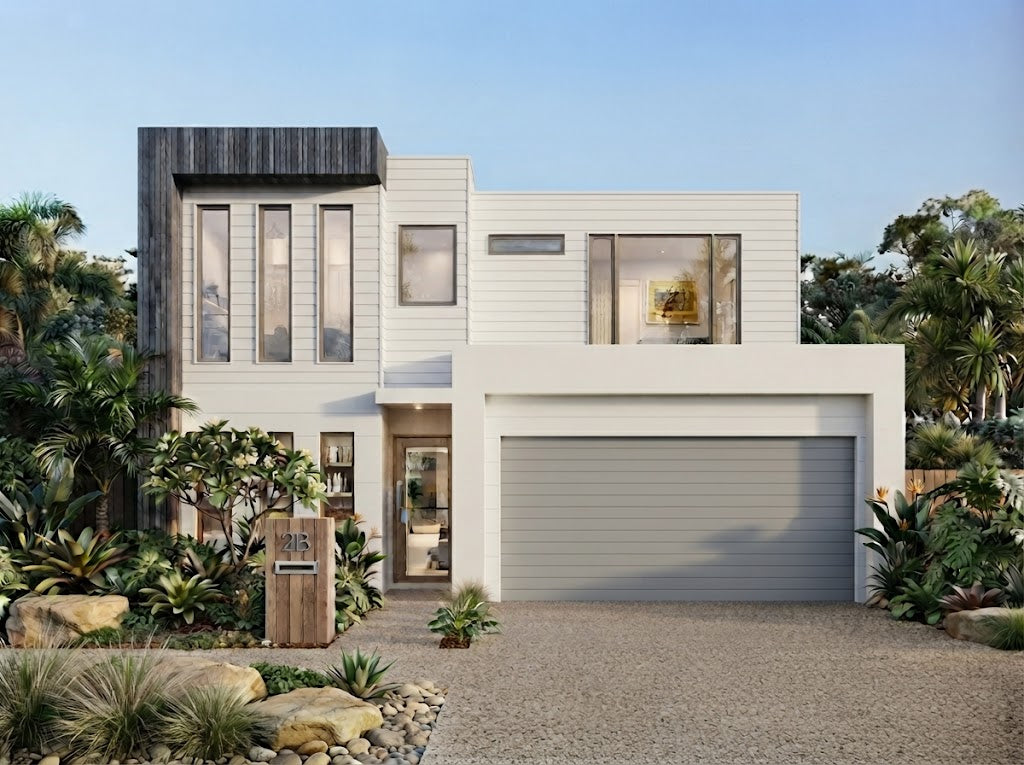 Australian House Design Group RA5001 rooming accommodation unit with modern exterior and multiple windows.