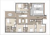Australian House Design Group RA5004 rooming accommodation exterior showing modern facade and outdoor landscaping.