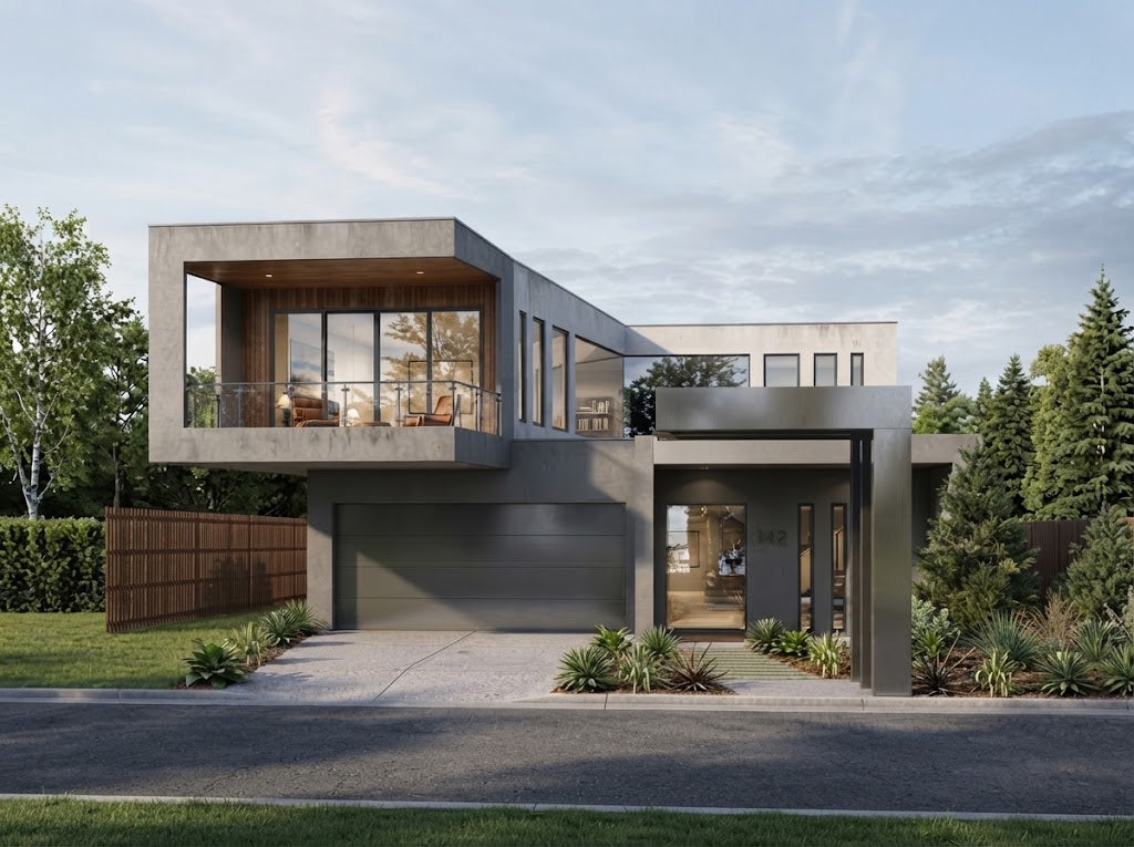 Modern Australian House Design by Australian House Design Group, featuring sleek architectural elements and contemporary styling.