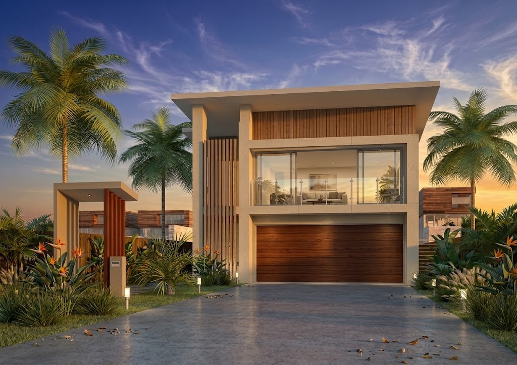 Australian House Design Group M4001 modern house facade with sleek lines and contemporary architectural features