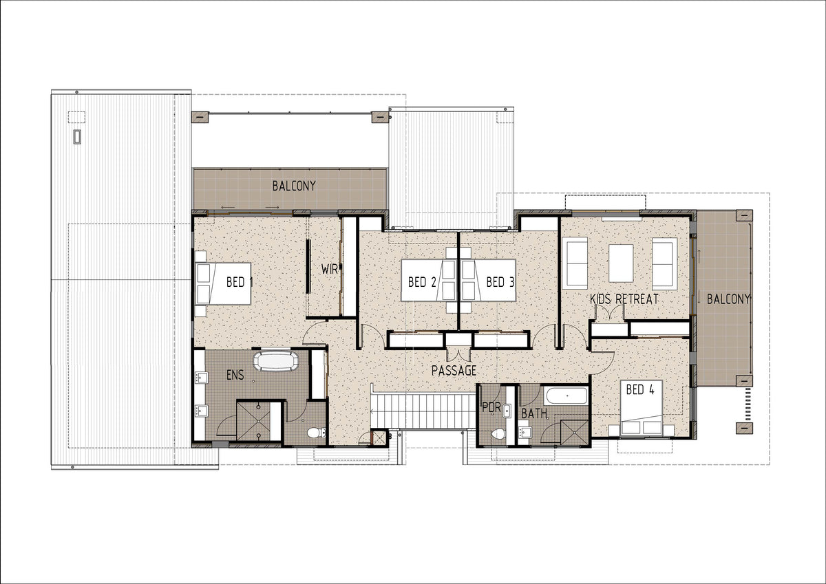 Modern design house model by Australian House Design Group featuring contemporary architecture and stylish exterior details.