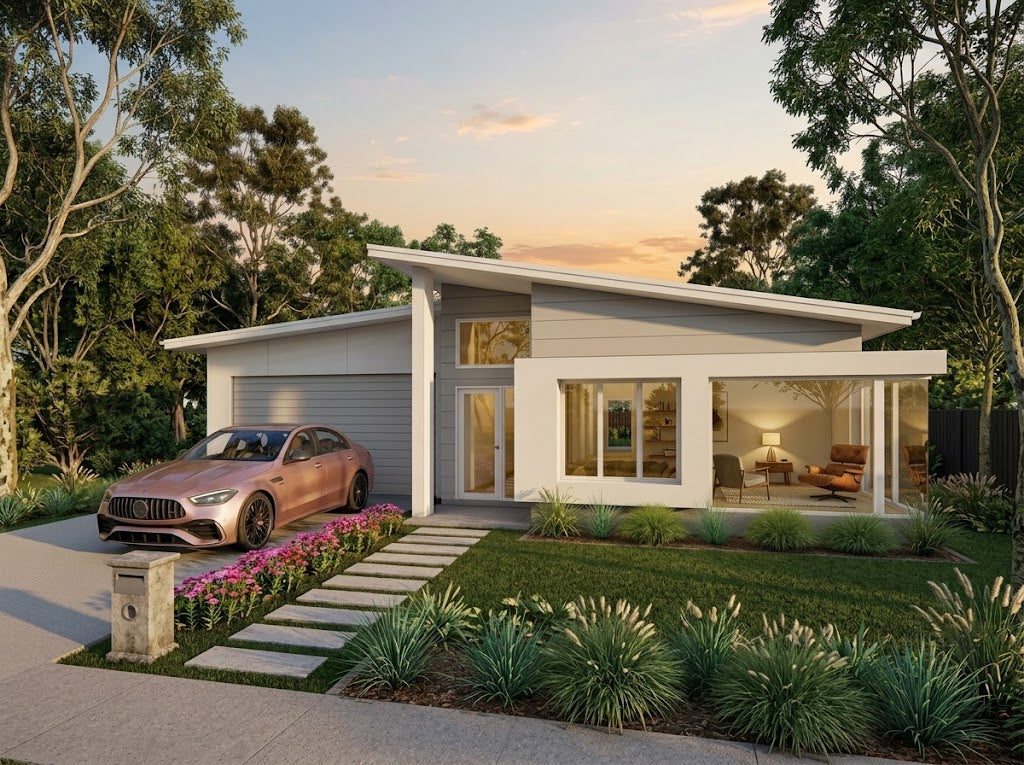 Modern Australian house design by Australian House Design Group, featuring contemporary architecture and clean lines in the M4028 model.