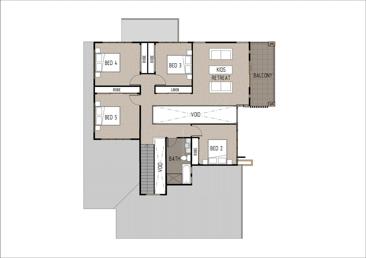 Modern Australian House Design M5019 by Australian House Design Group, showcasing the exterior front view.