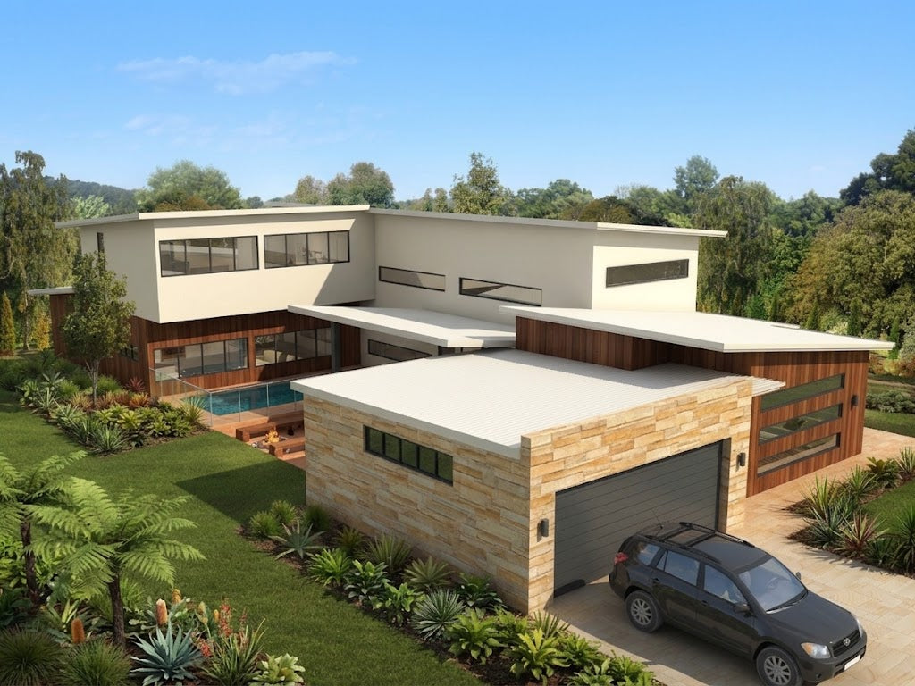 Modern Australian House Design M5021 exterior view showcasing contemporary architecture and stylish facade details.