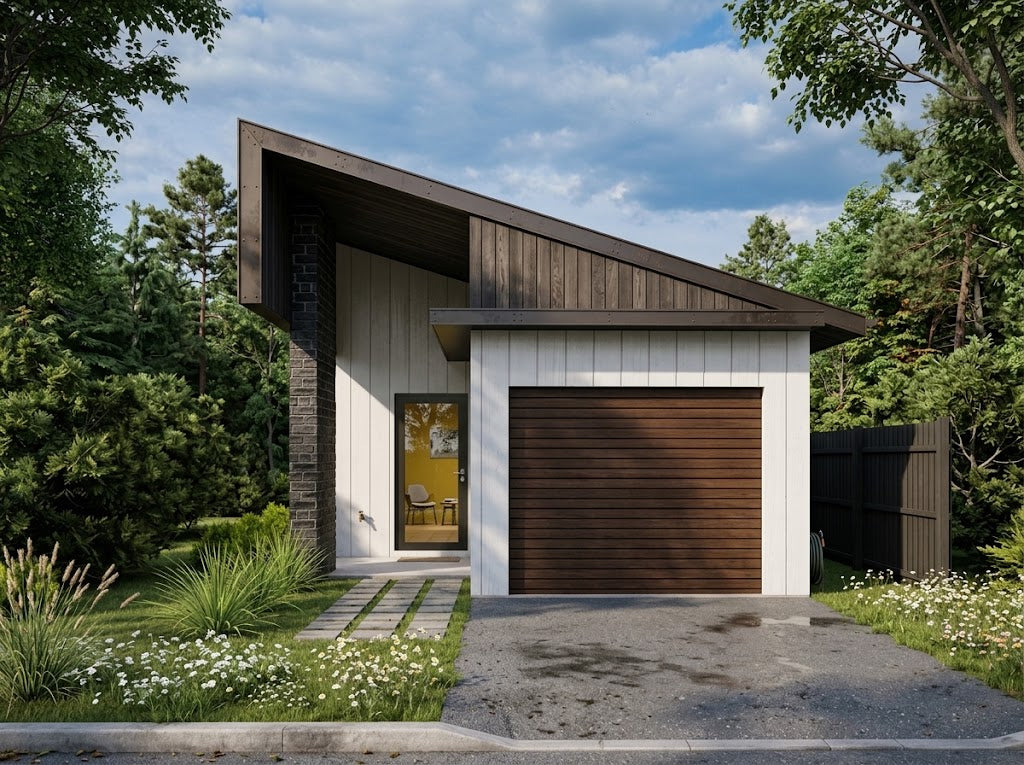 Small lot modern house design by Australian House Design Group, featuring contemporary architecture and stylish exterior details.
