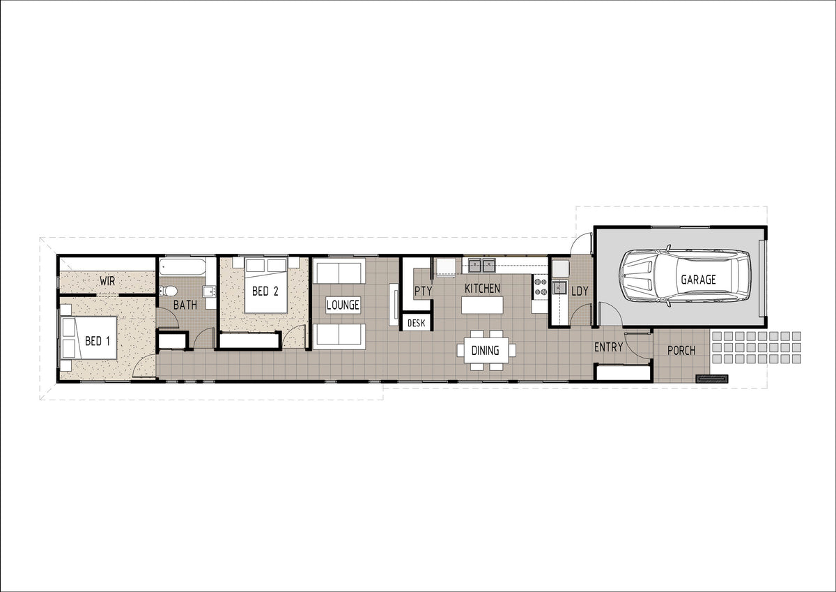 Modern small lot house design by Australian House Design Group featuring sleek architecture and contemporary styling.
