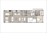 Australian House Design Group SL4002 small lot house exterior with first-floor color details