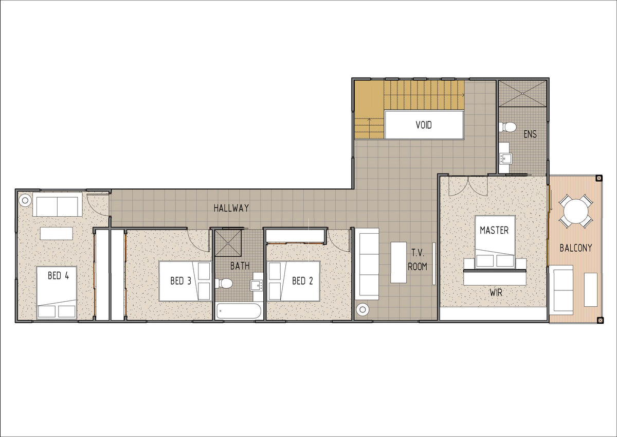 Small lot modern house design by Australian House Design Group, sleek contemporary architecture with clean lines and large windows.