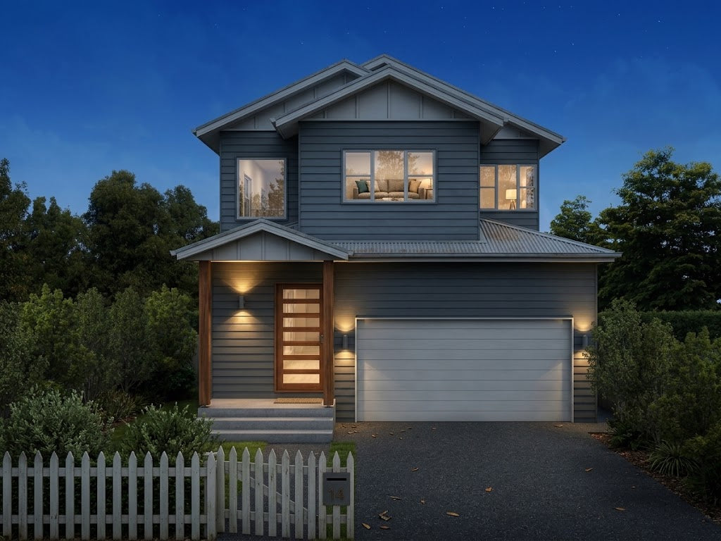 Traditional Australian House Design T4015-A featuring classic architectural elements and detailed exterior features.