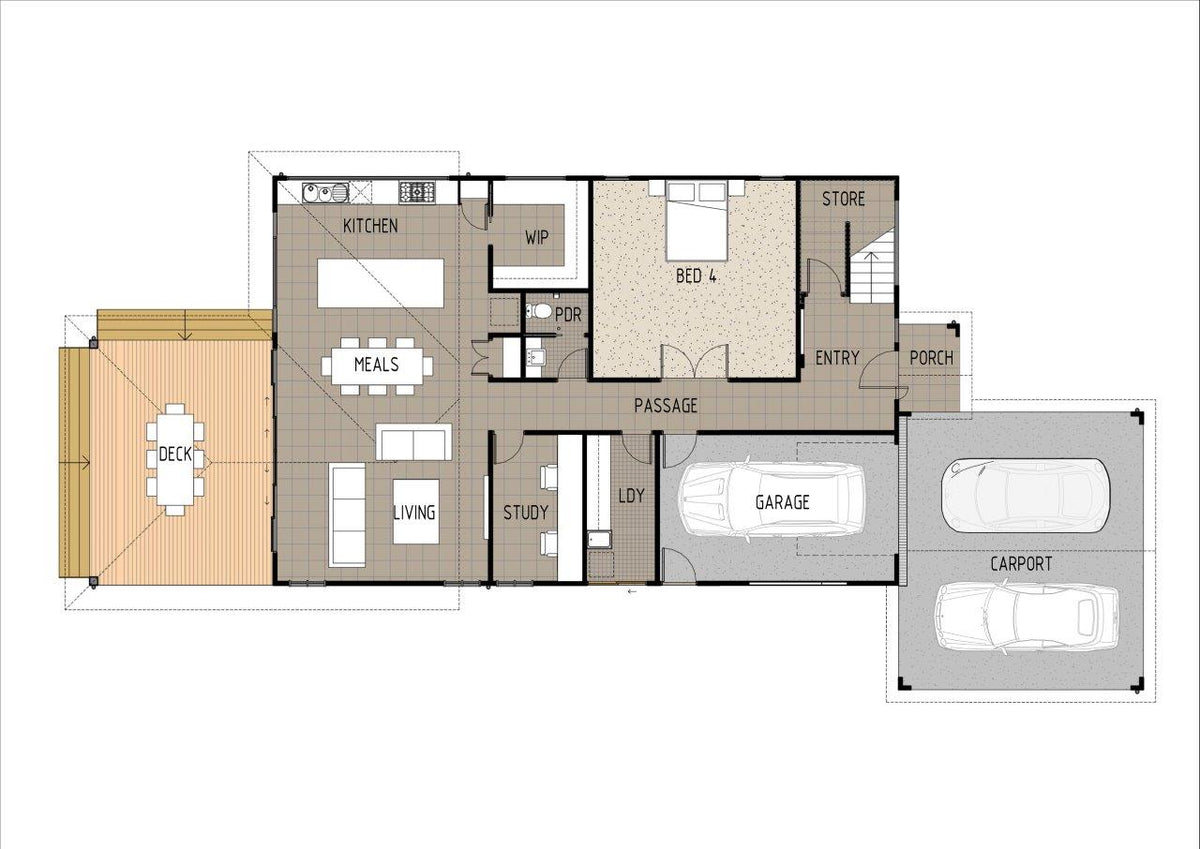 Traditional Australian House Design T4019 by Australian House Design Group, showcasing exterior architectural features and front view.