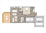 Traditional Australian House Design T4019 by Australian House Design Group, showcasing exterior architectural features and front view.
