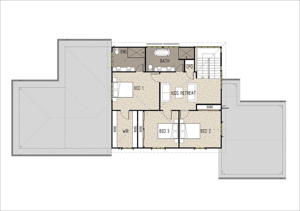 Traditional Australian House Design T4019 model by Australian House Design Group, showcasing the exterior architecture and design details.