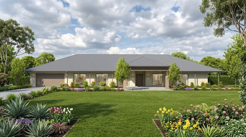 Traditional Australian House Design T4040 model with detailed exterior views and classic architectural features.