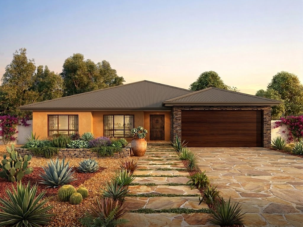 Traditional Australian House Design by Australian House Design Group, with detailed render of model T5006-B.